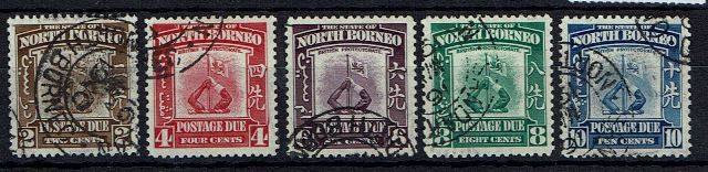 Image of North Borneo/Sabah SG D85/9 FU British Commonwealth Stamp